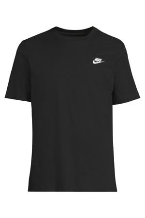 regular T-shirt zwart