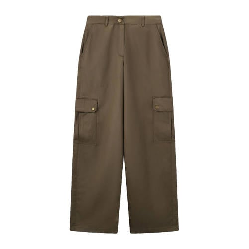 Sissy-Boy Wide leg high waist cargo broek kaki afbeelding