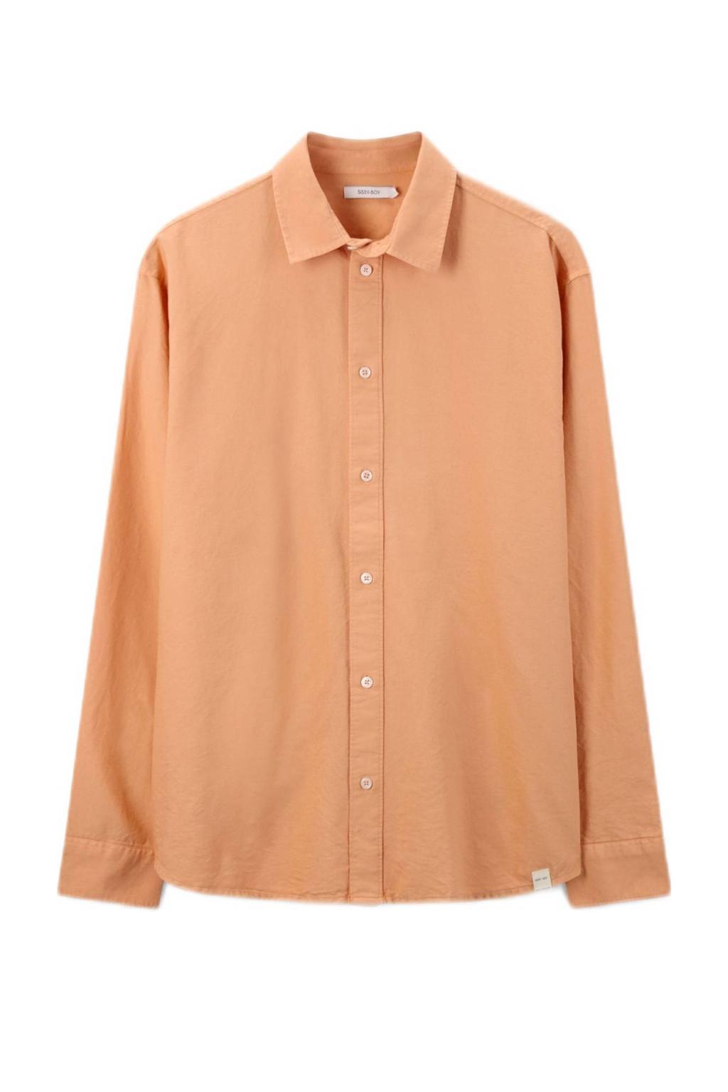 Sissy-Boy regular casual overhemd oranje