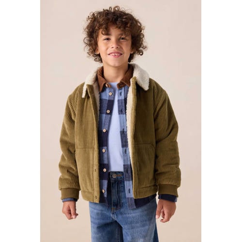 Sissy-Boy corduroy teddy jas groen afbeelding
