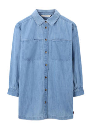 denim blousejurk light blue denim