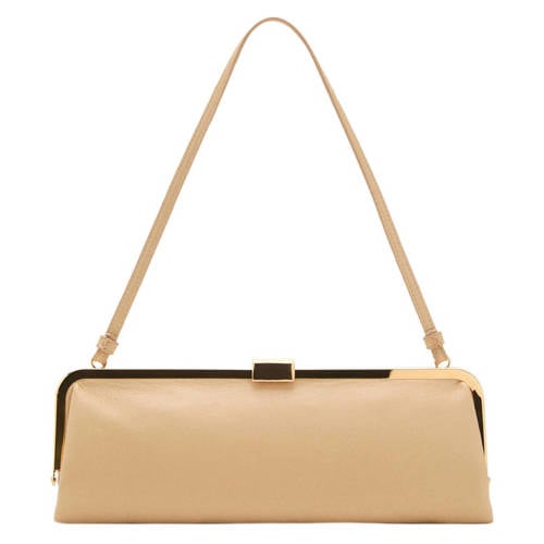 Mango schoudertas beige afbeelding