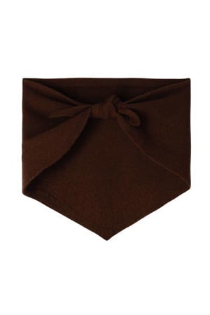 triangle scarf donkerbruin