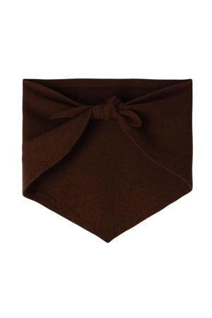 triangle scarf donkerbruin
