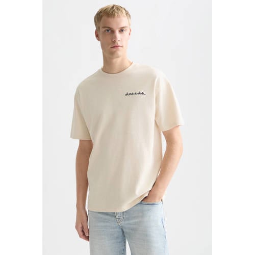 Scotch & Soda relaxed T-shirt ecru afbeelding