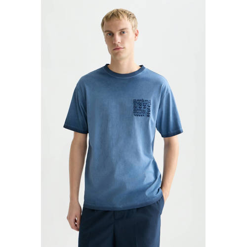 Scotch & Soda relaxed T-shirt blauw afbeelding