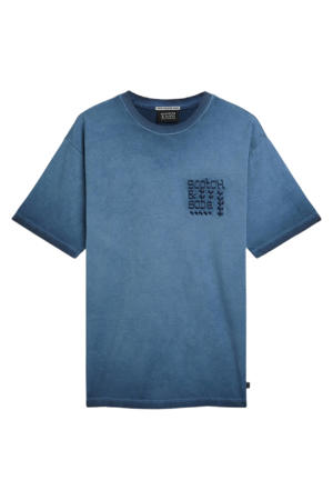 relaxed T-shirt blauw