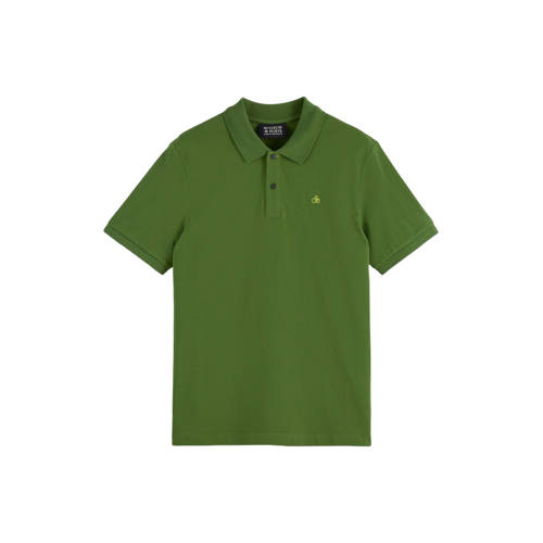 Scotch & Soda regular polo groen afbeelding