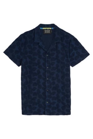 regular casual overhemd donkerblauw