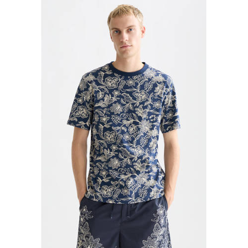 Scotch & Soda regular T-shirt donkerblauw afbeelding