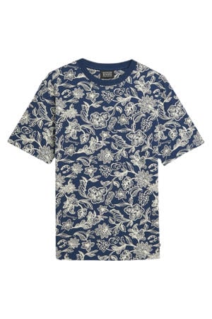 regular T-shirt donkerblauw