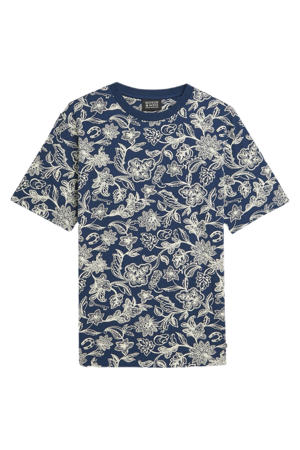 regular T-shirt donkerblauw