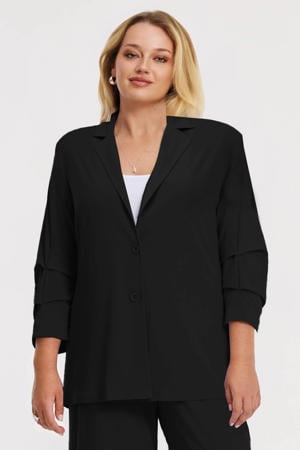regular blazer zwart