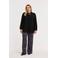 YOEK denim denim wide leg high waist broek paars