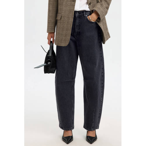 SELECTED FEMME high waist loose fit jeans black denim afbeelding