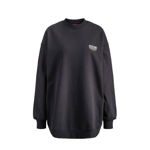 JJXX sweater met backprint antraciet afbeelding