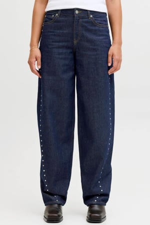 barrel jeans dark blue denim