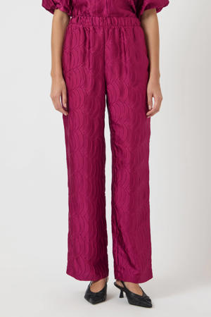 regular waist casual broek roze