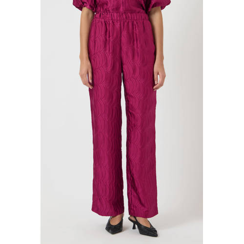 Y.A.S regular waist casual broek roze afbeelding