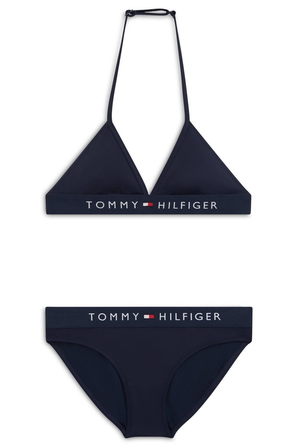Tommy Hilfiger triangel bikini marineblauw