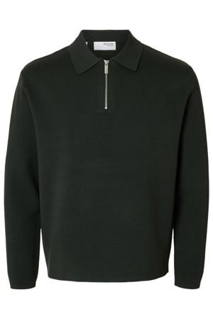 pullover gebreid donkergroen