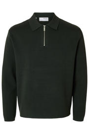 thumbnail: Selected pullover gebreid donkergroen