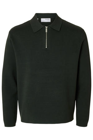 pullover gebreid donkergroen