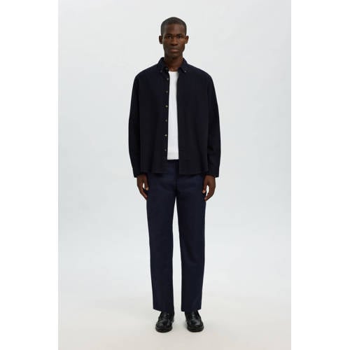 SELECTED HOMME regular casual overhemd donkerblauw afbeelding