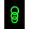 Ouch! Siliconen cockring set - Glow in the dark - 3 stuks