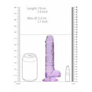 thumbnail: RealRock Realistische dildo met scrotum - 18 cm