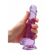 thumbnail: RealRock Realistische dildo met scrotum - 18 cm
