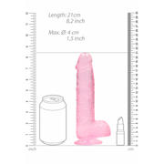 thumbnail: RealRock Realistische dildo met scrotum - 21 cm