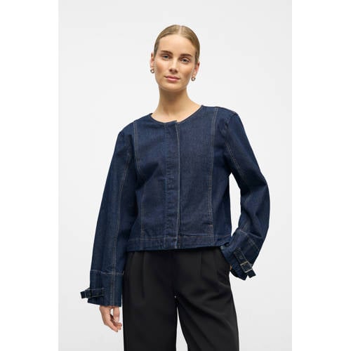 OBJECT denim top dark blue denim afbeelding