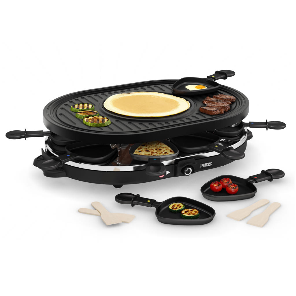 Princess Raclette Oval Grill Party gourmetstel - 8 personen - 162700