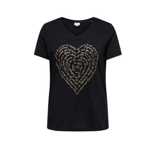ONLY CARMAKOMA T-shirt zwart afbeelding