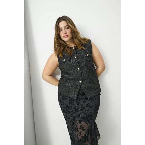 ONLY CARMAKOMA regular blazer zwart afbeelding