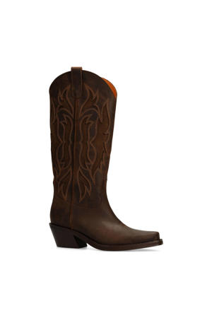leren cowboylaarzen bruin