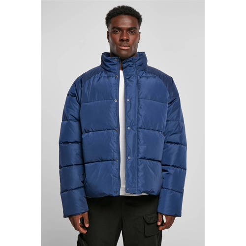Urban Classics gewatteerde jas blauw afbeelding