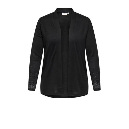 ONLY CARMAKOMA gebreid vest zwart afbeelding