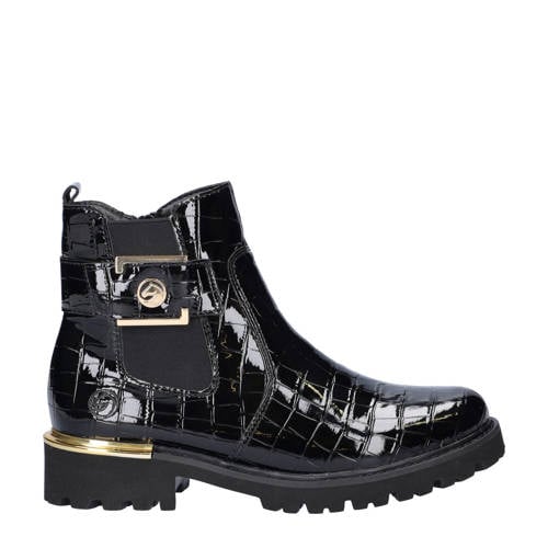 Remonte lakleren enkelboots zwart afbeelding