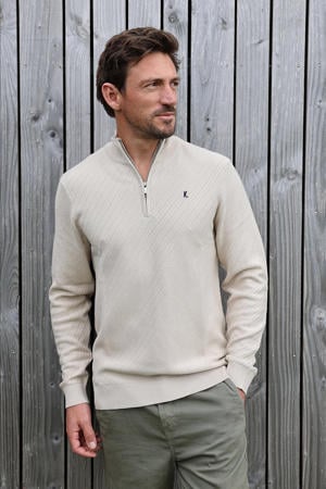 trui gebreid beige