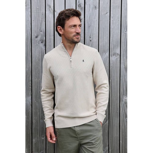 Kultivate trui gebreid beige afbeelding