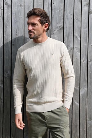trui gebreid beige