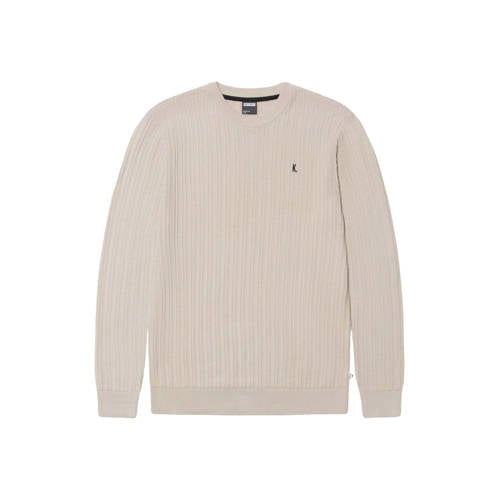 Kultivate trui gebreid beige afbeelding
