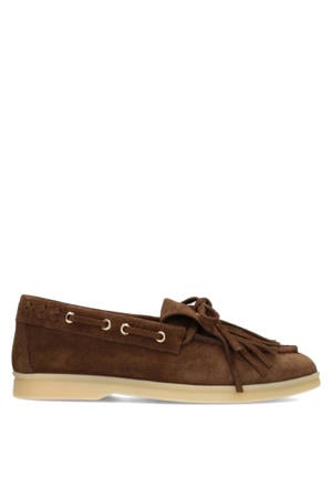 suède bootschoenen donkerbruin