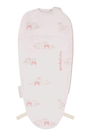 The Original Piep inbakerdoek 0-3 mnd Light rosé /Swans