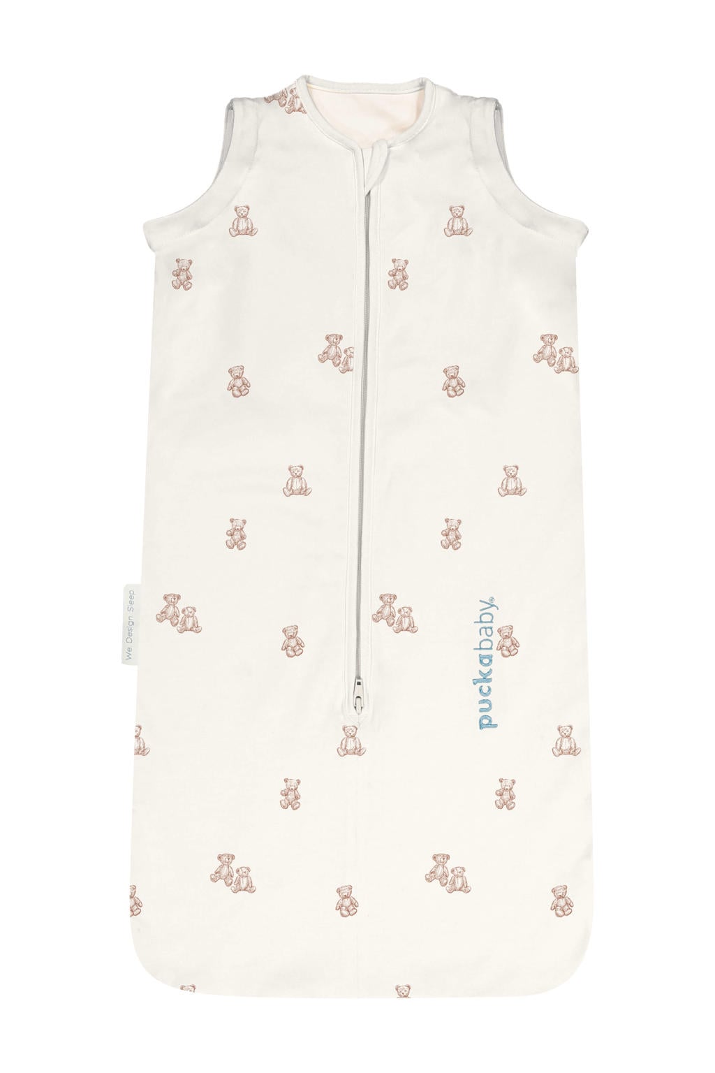 Puckababy The Bag Newborn baby slaapzak 0-6 mnd Ecru/Teddy bear