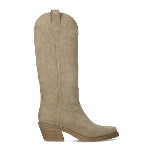 Sacha suède cowboylaarzen beige afbeelding