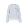 PIECES sweater PCGRETA wit/lichtblauw