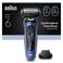 Braun Series 6 elektrisch scheerapparaat - met reisetui en precisietrimmeropzetstuk - 62-B1200S - blauw